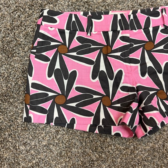 Milly of New York shorts womens size 2 pattern pink blue shorty shorts floral - Picture 2 of 13
